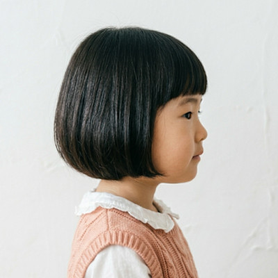 【再現性高】愛されキッズ・ラウンドボブ×自然な黒髪