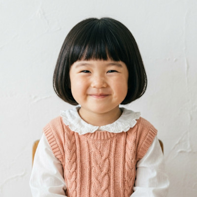 【再現性高】愛されキッズ・ラウンドボブ×自然な黒髪