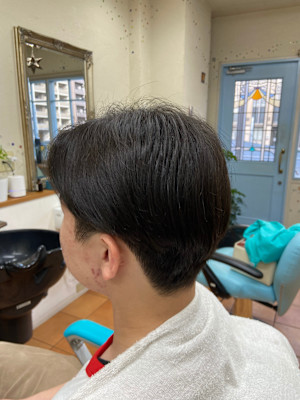 ナチュラルマッシュ×ツーブロック