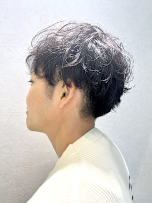 メンズ無造作パーマ