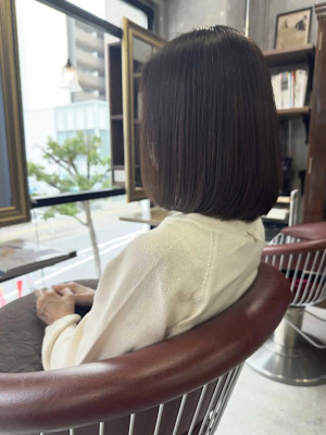 小顔効果ボブヘア