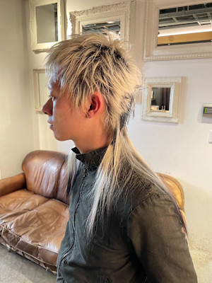 design mullet デザインカラーカット