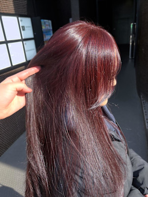 ブリーチなしで叶う赤髪