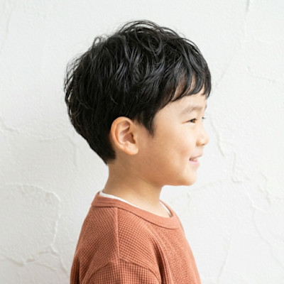 わんぱく清潔感！キッズ・くせ毛風ラフショート