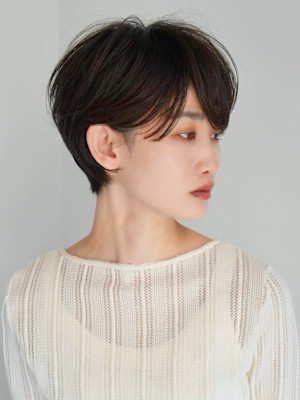 前下がりショート・ボブ/絶壁解消/前髪あり/40代/30代