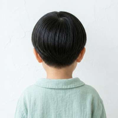 キッズ・どんぐりマッシュ☆愛されオン眉＆骨格補正ショート