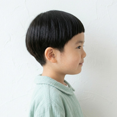 キッズ・どんぐりマッシュ☆愛されオン眉＆骨格補正ショート