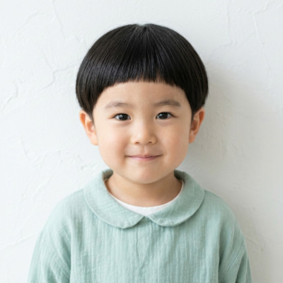 キッズ・どんぐりマッシュ☆愛されオン眉＆骨格補正ショート