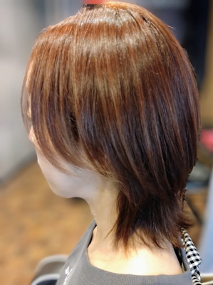 ナチュラルウルフカット