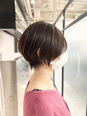 ◇大人可愛い40代50代60代ショートボブ丸みショート大鷲