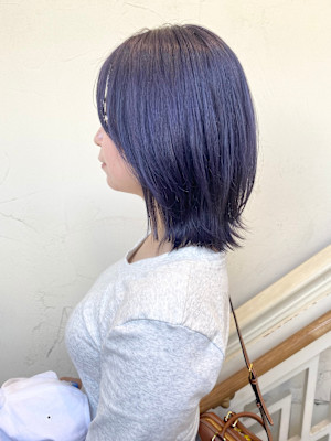 【morio成増/一戸】ミディアムレイヤーラベンダーアッシュ