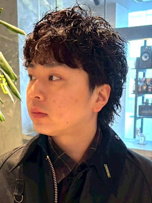ウルフパーマ ニュアンスパーマ 束感 似合わせ ミディアム