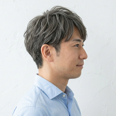 【大人メンズ】時短ショート×アッシュグレー