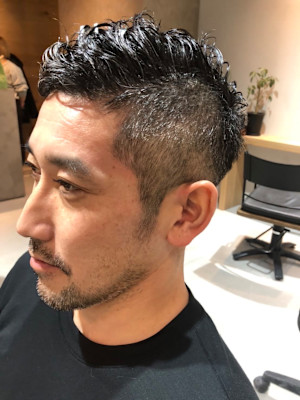 ツーブロックショート