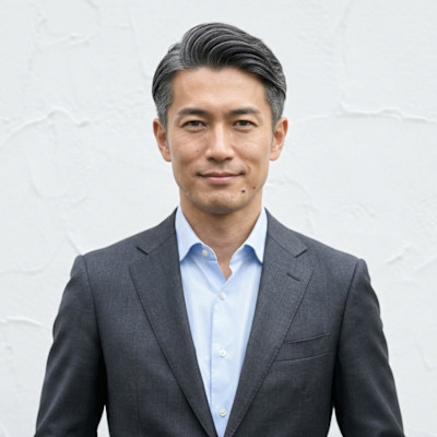 【メンズ】40代ビジネスサイドパート/白髪活かしグレー