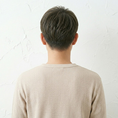 30代40代爽やかショートバング×ナチュラルアッシュ