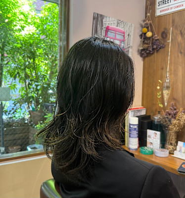 メンズロングニュアンスパーマ【代々木上原】