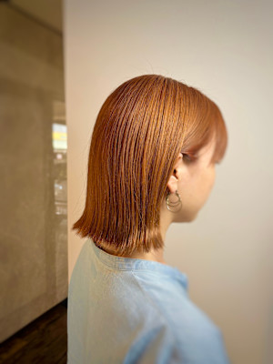 オレンジ外ハネボブ