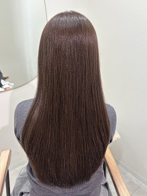 アッシュブラウン/髪質改善カラー