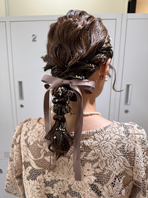 ふわふわ編み下ろしスタイル