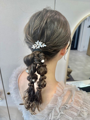 編みおろしアレンジ