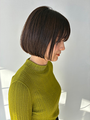 切りっぱなしボブ/20代/30代/40代