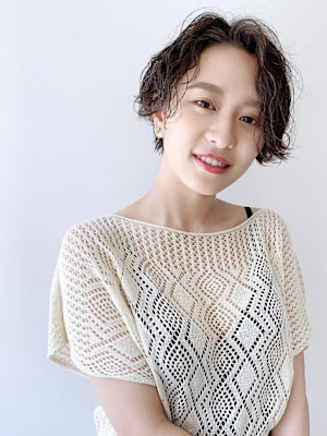 【morio成増 セリザワ】ハンサムショート　パーマ