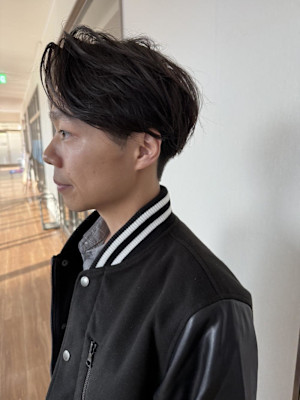 メンズカット/センターパート