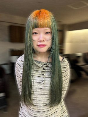 透明感抜群！ブリーチ×デザインカラー