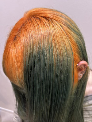 ブリーチ×デザインカラーで垢抜け