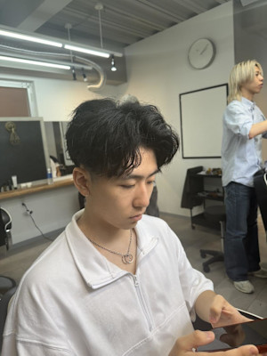 大宮/カット/短髪/毛流れ/センターパート