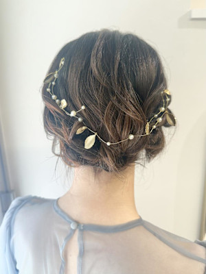 ボブアレンジ/ふわふわ編み込み