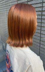 ブリーチなしオレンジブラウン
