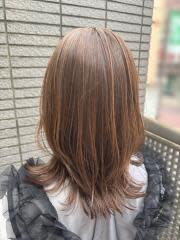 白髪ぼかしハイライト