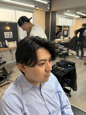 大宮/カット/短髪/毛流れ/センターパート