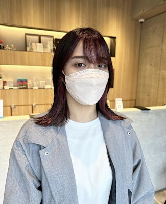 【sourire西大分】ワンブリーチで作る！チェリーレッド