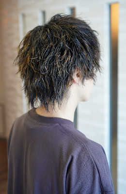 縦落ちスパイラル×無造作スパイキーウルフ