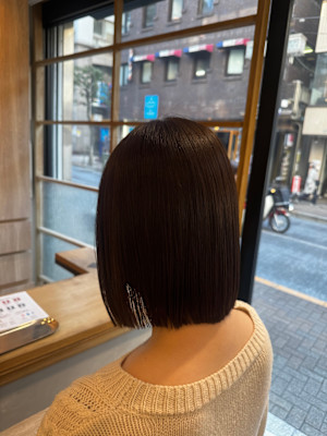 すっきりまとまるミディアムボブスタイル【三軒茶屋】