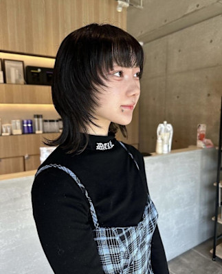 【sourire西大分】　ハイレイヤーウルフカット