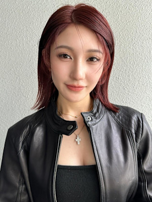 ルビーカラー/レイヤーショートボブ/A29