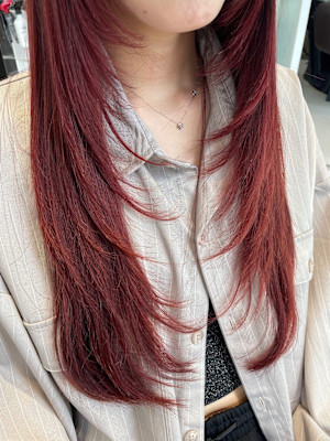 顔周りカット/レイヤー