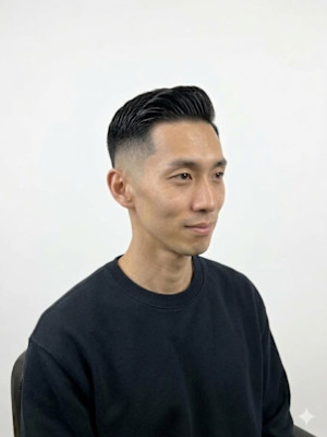 ビジネス/フェード/濡れパン/バーバー/美容室/理容室/博多