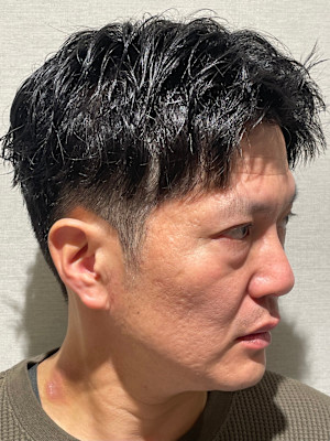 ツーブロックショート