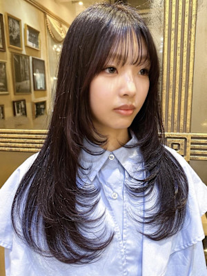 レイヤーカット/顔周りカット/結べるレイヤーカット/A32