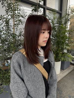 ピンクブラウン/ブリーチなし