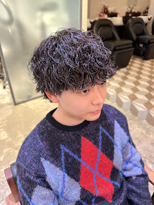 波巻きツイストスパイラルパーマ