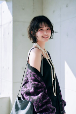 小顔叶う耳掛けショートボブ＊ふんわり動く束感で垢抜け