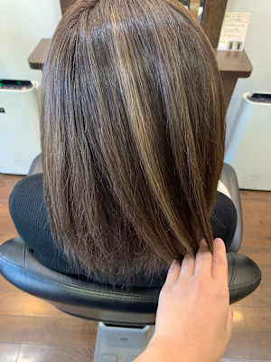 丸みのあるボブ