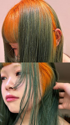 ブリーチカラーで作る立体感スタイル 