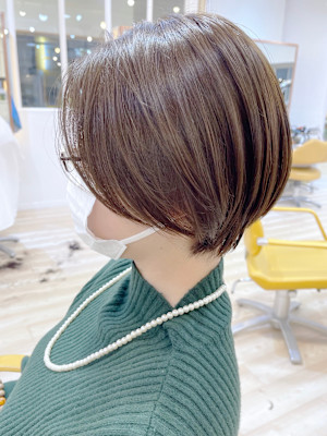 【morio成増/児玉】似合わせショート　オリーブベージュ